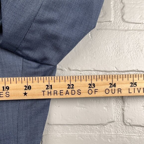 Marzotto Banana Republic Blazer Men 42R Blue Modern Slim Super 100s Wool Jacket - Picture 11 of 15